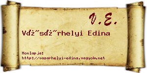 Vásárhelyi Edina névjegykártya